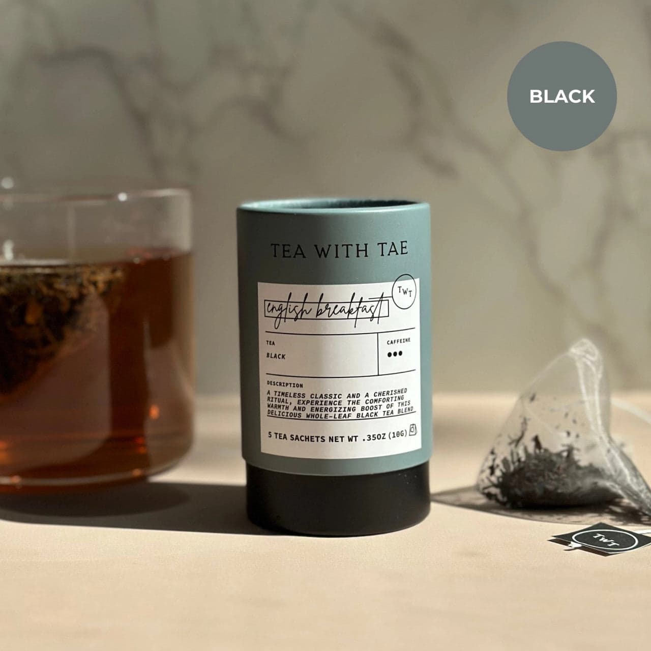 English Breakfast Black Tea Mini Tube - 5 Tea Bags
