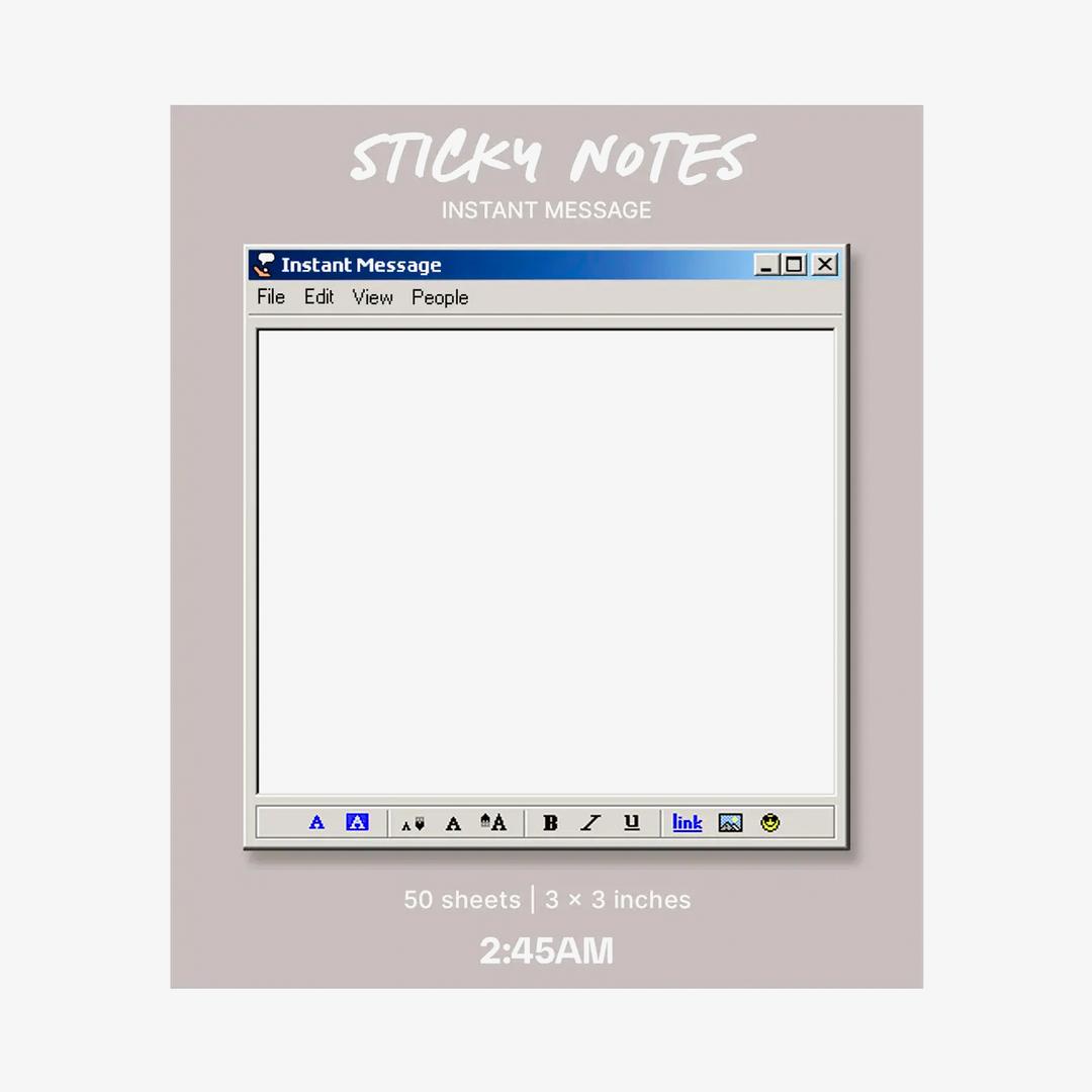Instant Message Sticky Notes