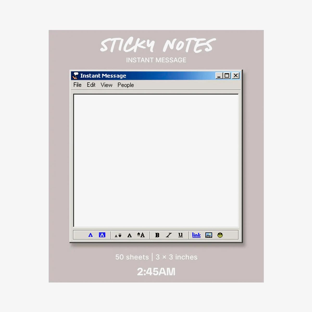 Instant Message Sticky Notes