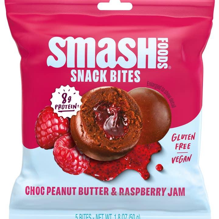 Chocolate Peanut Butter & Raspberry Snack Bites