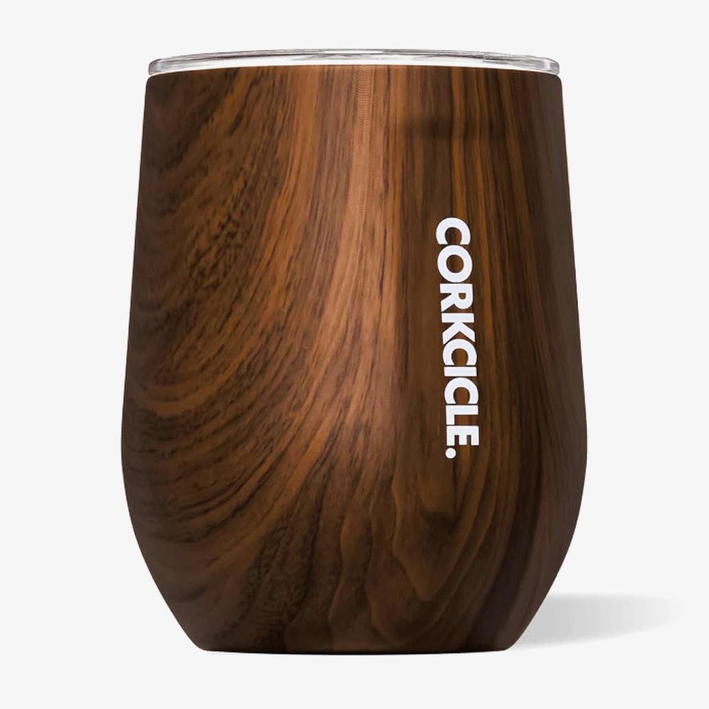 Walnut Wood Stemless Wine Cup