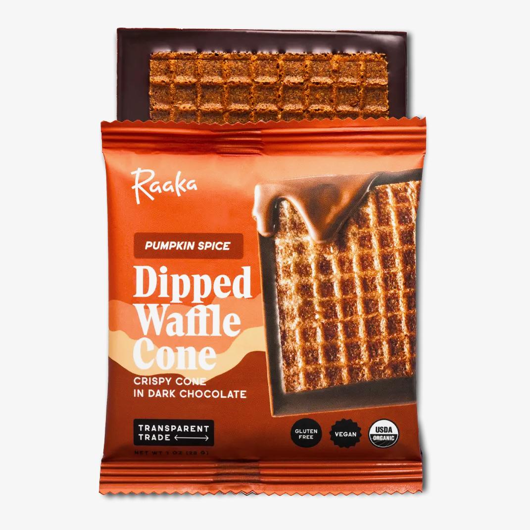 Pumpkin Spice Dipped Waffle Cone Bar