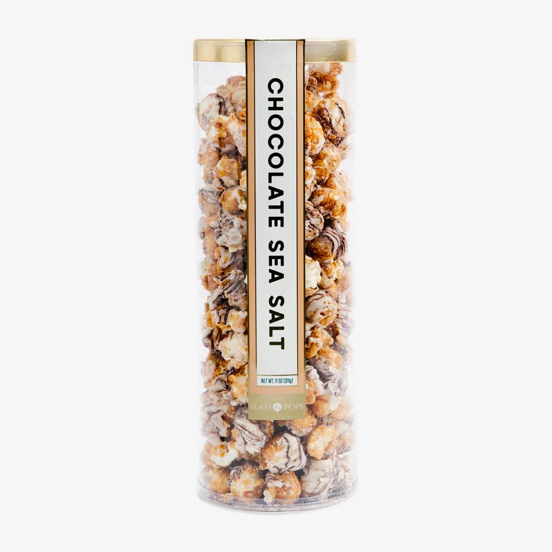 Sea Salt Chocolate Caramel Popcorn Tube