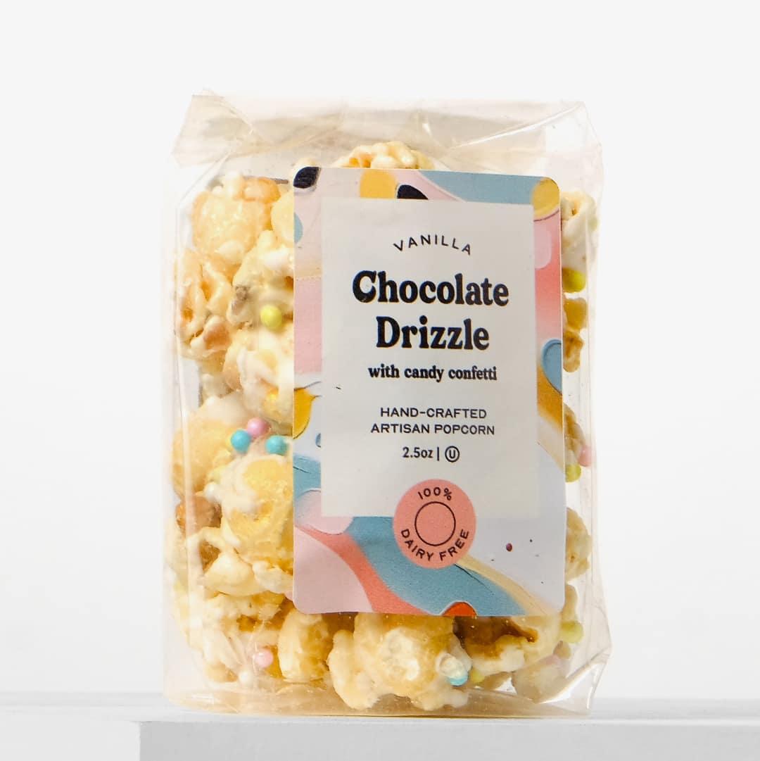 Small White Chocolate Drizzle Popcorn