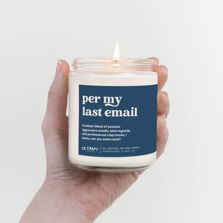 As Per My Last Email Candle