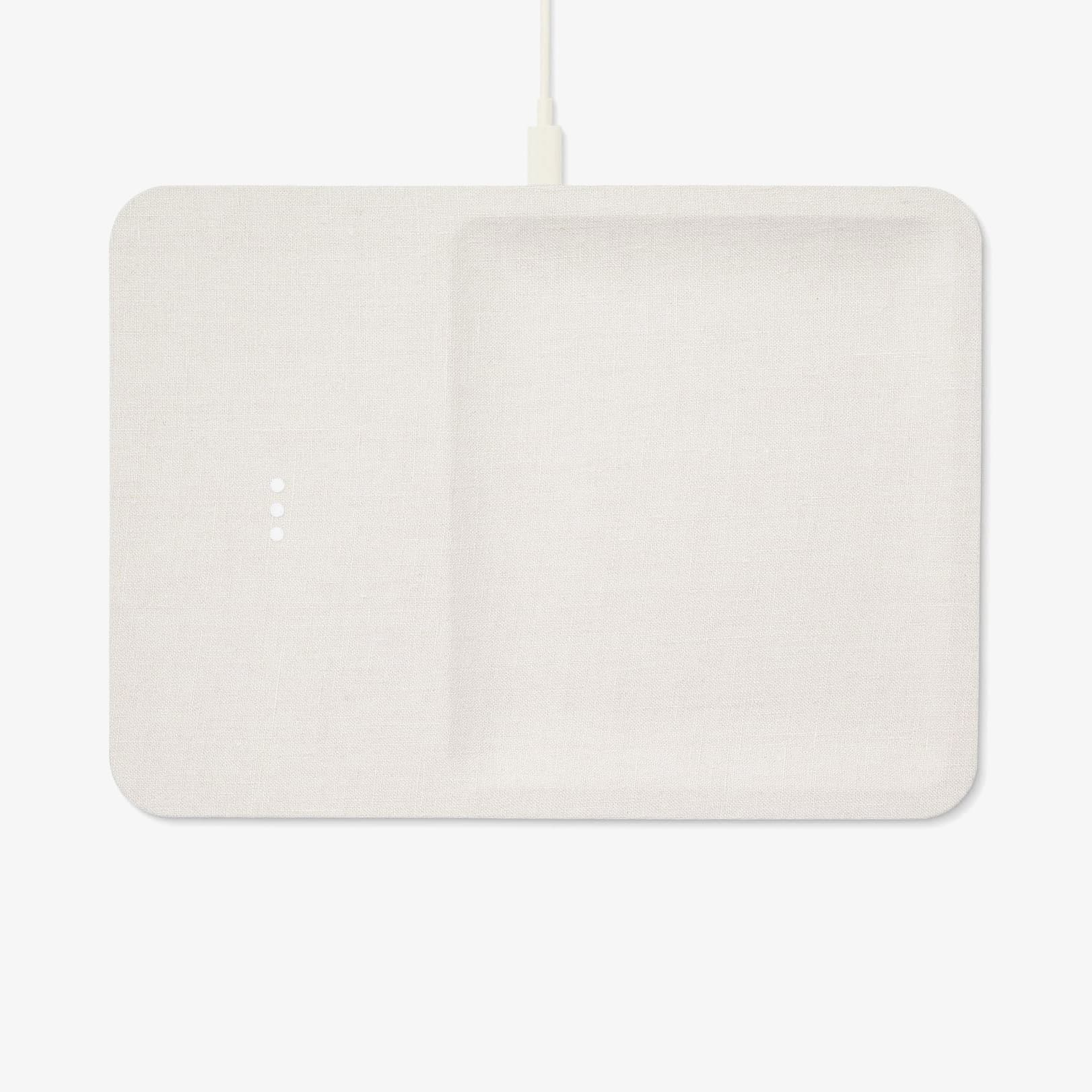 Catch:3 Linen Wireless Charging Station and Valet Tray